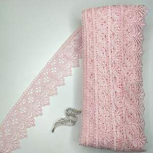 Кружево макраме Sindtex 6см (20м) Цвет - Розовый нежный (28-Y10494-6)