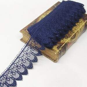 Кружево макраме Sindtex 7см (13м) Цвет - Синий темный (729-64-154)