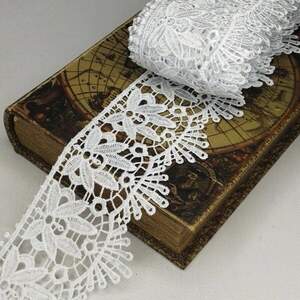 Кружево макраме Sindtex 8см (13м) Цвет - Белый (729-116-001)