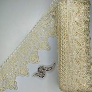 Кружево макраме Sindtex 8см (13м) Цвет - Молочный (02-T1169-2)