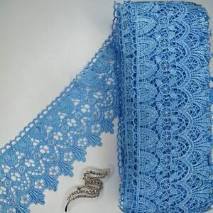 Кружево макраме Sindtex 9см (13м) Цвет - Голубой (06-SF3119-2)