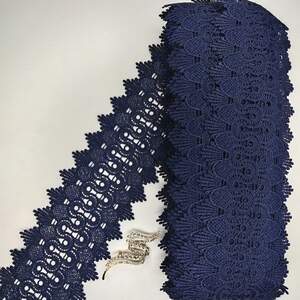 Кружево макраме Sindtex 9см (20м) Цвет - Синий тёмный (23-Y12169-9)