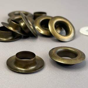 Люверс D-13 мм нерж. с пласт. кольцом-антик (100шт)