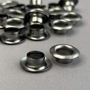 Люверс D-8мм нерж. с пласт. кольцом-темный никель (100шт) (матр.00256)