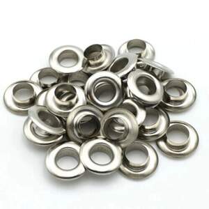 Люверс из нержавеющей стали D-10мм 1000шт Никель (матр.00257)