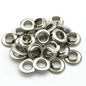 Люверс из нержавеющей стали D-17мм 500шт Никель (матр.00258)