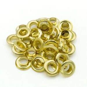 Люверс из нержавеющей стали D-6мм 1000шт Золото (матр.00255)