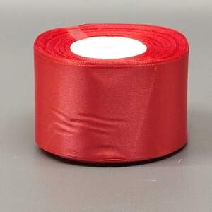 Малиновая лента атласная 5см (23м) Sindtex (АЛ5-181)