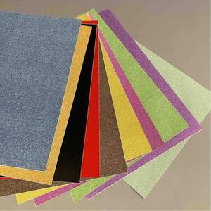 Набор бумаги А4 с глиттером на клеевой основе 10 листов