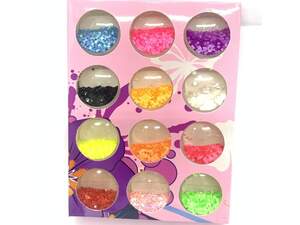 Набор декора для ногтей, 12 цветов