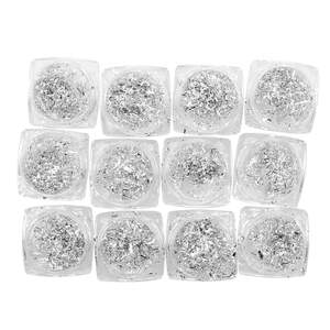 Набор декора для ногтей, Фольга паутинка, 12шт