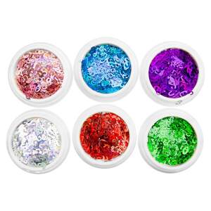 Набор декора для ногтей, Цифры 25, 6 цветов