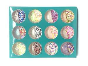 Набор декора для ногтей, Шестиугольник, 12шт