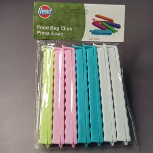 Набор зажимов для пакетов 7шт. 11х1,4х1,2 см