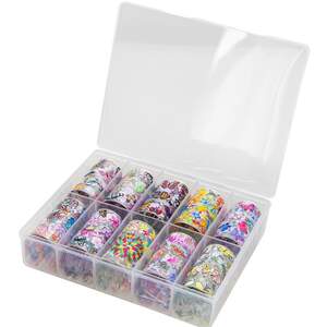 Набор фольги для дизайна ногтей Бабочки, 10шт