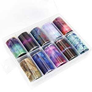 Набор фольги для дизайна ногтей Космос, 10шт