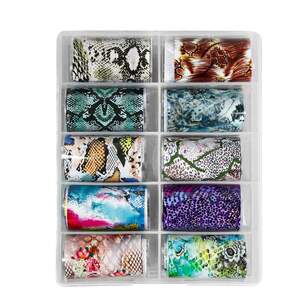 Набор фольги для дизайна ногтей Принт 11, 10шт