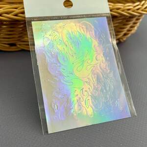 Наклейка-фольга Огонь 19 для дизайна ногтей