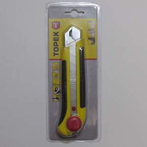 Нож с отломным лезвием 25мм Topex