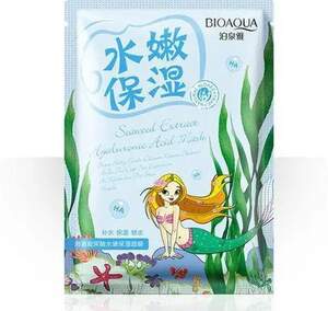 Омолаживающая тканевая маска для лица с экстрактом морских водорослей Bioaqua