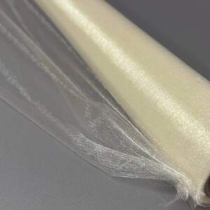 Органза декоративная, ширина 48см - 4,5м айвори