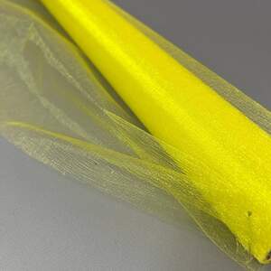 Органза декоративная, ширина 48см - 4,5м желтый