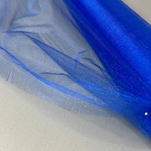 Органза декоративная, ширина 48см - 4,5м электрик