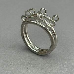 Основа для кольца разъемная на 9 петель Пружина- сталь Основа для кольца разъемная на 9 петель Пружина- сталь