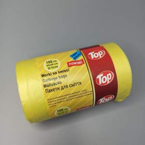 Пакет для мусора 20 л 45х50 см 100 шт. желтый