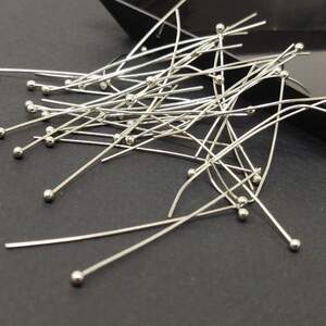 Пин с шариком 4 см, цвет Сталь - 3г Пин с шариком 4 см, цвет Сталь - 3г