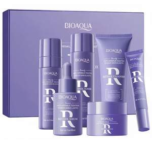 Подарочный антивозрастной набор косметики для лица 6в1 Bioaqua Retinol с ретинолом