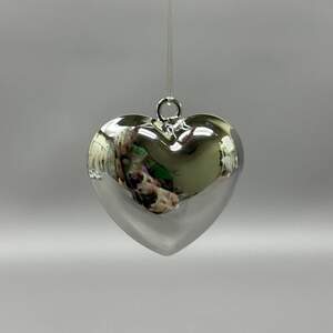 Подвеска Сердце гиппоаллергенный сплав 30 мм - сталь