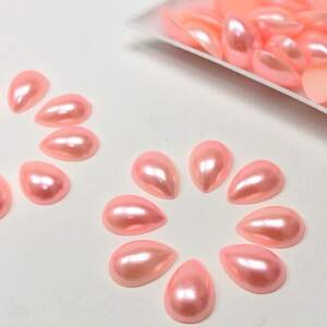 Полубусина капля цвет-07 10х14мм, 20 шт/уп