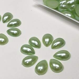 Полубусина капля цвет-10 10х14мм, 20 шт/уп