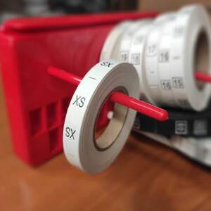 Размерник пришивной XS 600шт.