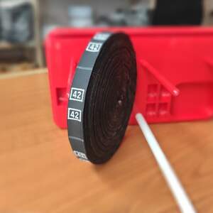 Размерник тканевый (жаккард) # 42 960шт. Черный