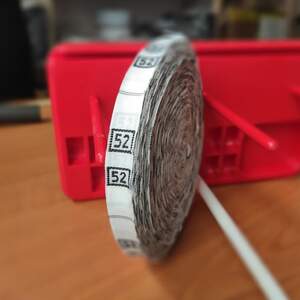 Размерник тканевый (жаккард) # 52 960шт. Белый