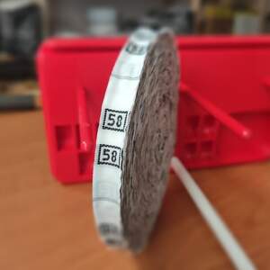 Размерник тканевый (жаккард) # 58 960шт. Белый