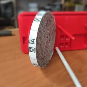 Размерник тканевый (жаккард) 3XL 960шт. Белый