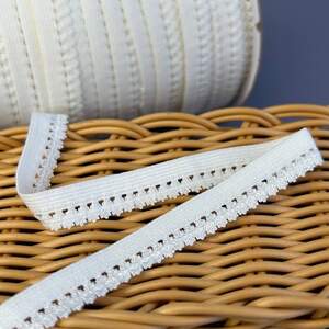 Резинка ажурная, отделочная 11мм - айвори #1