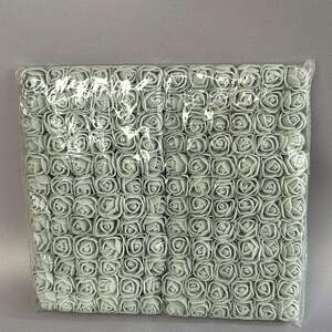 Розочки из фоамирана (144шт) Серый