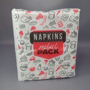 Салфетки бумажные 200 шт. барные белые, однослойные, 20х22 см