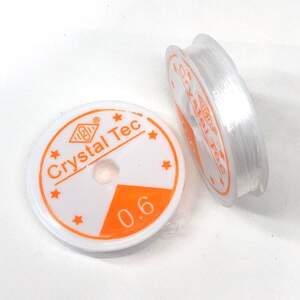 Силиконовая нить резинка (прозрачная) для бижутерии 0,6 мм 6,5 метров (круглое сечение) Силиконовая нить резинка (прозрачная) для бижутерии 0,6 мм 6,5 метров (круглое сечение)