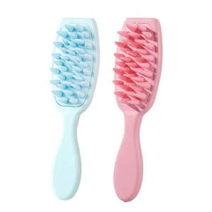 Силиконовая щетка-массажёр для мытья волос Силиконовая щетка-массажёр для мытья волос