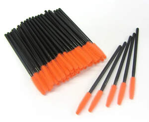 Силиконовые щеточки для наращивания ресниц Оранжевые, 10шт Силиконовые щеточки для наращивания ресниц Оранжевые, 10шт
