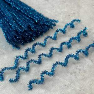 Синельная проволока люрекс - синяя Синельная проволока люрекс - синяя