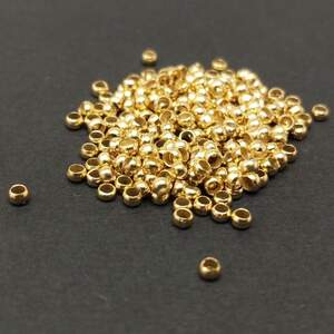Стоперы-зажимы бочонок для бус 2,5 мм, цвет Золото - 5гр/уп Стоперы-зажимы бочонок для бус 2,5 мм, цвет Золото - 5гр/уп
