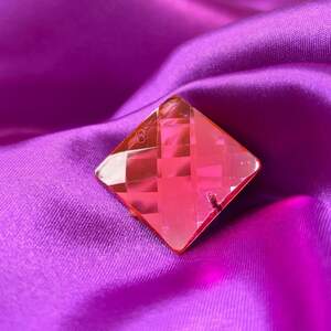 Стразы акриловые пришивные 30 мм, розовый