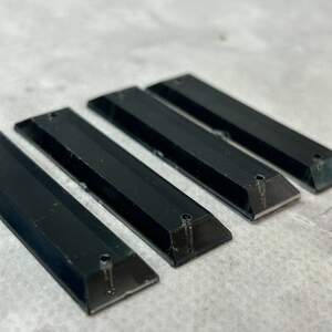 Стразы акриловые пришивные планка 14х57 мм, черный