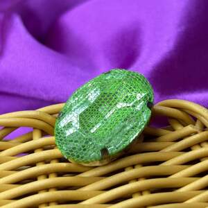 Стразы в цапах пришивные, овальные 20х28 мм - сатовый